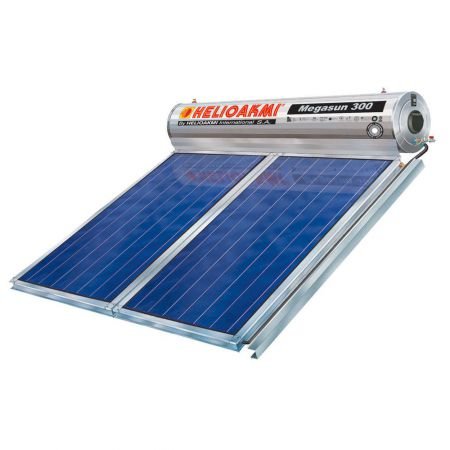 Helioakmi Megasun Glass 300lt/5.24m² Επιλεκτικός (2 συλλέκτες) 2πλης Ενέργειας